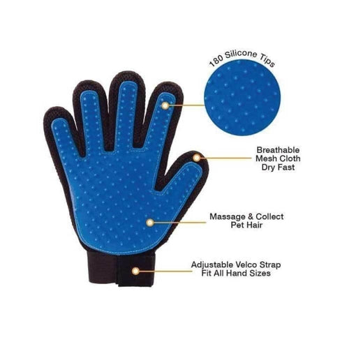 🐶 2-in-1 Fellpflege- und Massagehandschuh für Hunde & Katzen   (2in1 Pet Deshedding and Massage Glove - Dog or Cat Hair )Grooming Right
