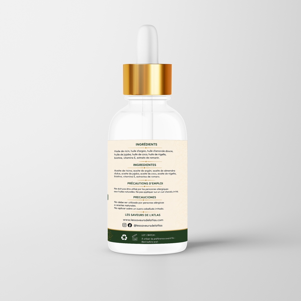 🌿 Hair Growth Serum – سيروم طبيعي لنمو وتقوية الشعر