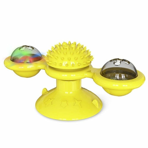 Interaktiver LED-Spielball für Katzen 

✔️ Hält deine Katze aktiv und beschäftigt.
✔️ Leuchtet und dreht sich automatisch.
✔️ Einfache Befestigung an glatten Oberflächen.
✔️ Ideal für Wohnungskatzen.
✔️ Robustes und langlebiges Material