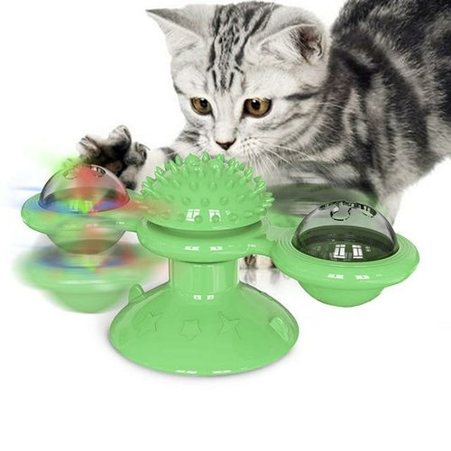 Interaktiver LED-Spielball für Katzen 

✔️ Hält deine Katze aktiv und beschäftigt.
✔️ Leuchtet und dreht sich automatisch.
✔️ Einfache Befestigung an glatten Oberflächen.
✔️ Ideal für Wohnungskatzen.
✔️ Robustes und langlebiges Material