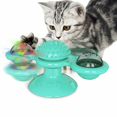 Interaktiver LED-Spielball für Katzen 

✔️ Hält deine Katze aktiv und beschäftigt.
✔️ Leuchtet und dreht sich automatisch.
✔️ Einfache Befestigung an glatten Oberflächen.
✔️ Ideal für Wohnungskatzen.
✔️ Robustes und langlebiges Material