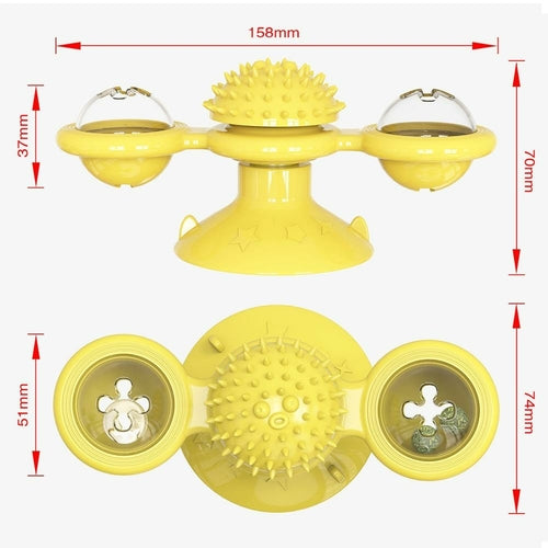 Interaktiver LED-Spielball für Katzen 

✔️ Hält deine Katze aktiv und beschäftigt.
✔️ Leuchtet und dreht sich automatisch.
✔️ Einfache Befestigung an glatten Oberflächen.
✔️ Ideal für Wohnungskatzen.
✔️ Robustes und langlebiges Material