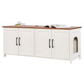 Cat Litter Box Enclosure for Multi Cats, 120 cm Hidden Litter Box