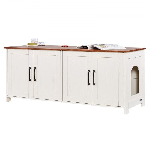 Cat Litter Box Enclosure for Multi Cats, 120 cm Hidden Litter Box