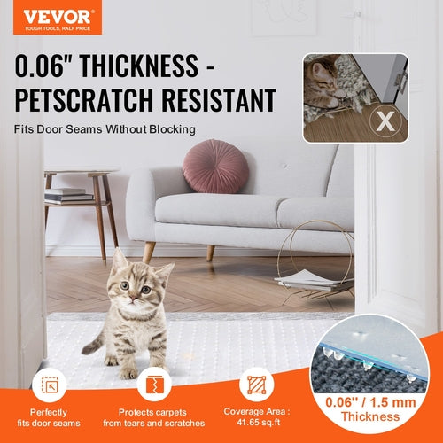 Carpet Protector for Pets, 15in x 4' PVC Scratch-Proof Cat Carpet