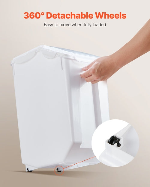 Rice Storage Container, 4.5Gallon/20L x2 Capacity Large Dog Food