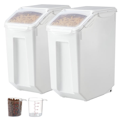 Rice Storage Container, 4.5Gallon/20L x2 Capacity Large Dog Food